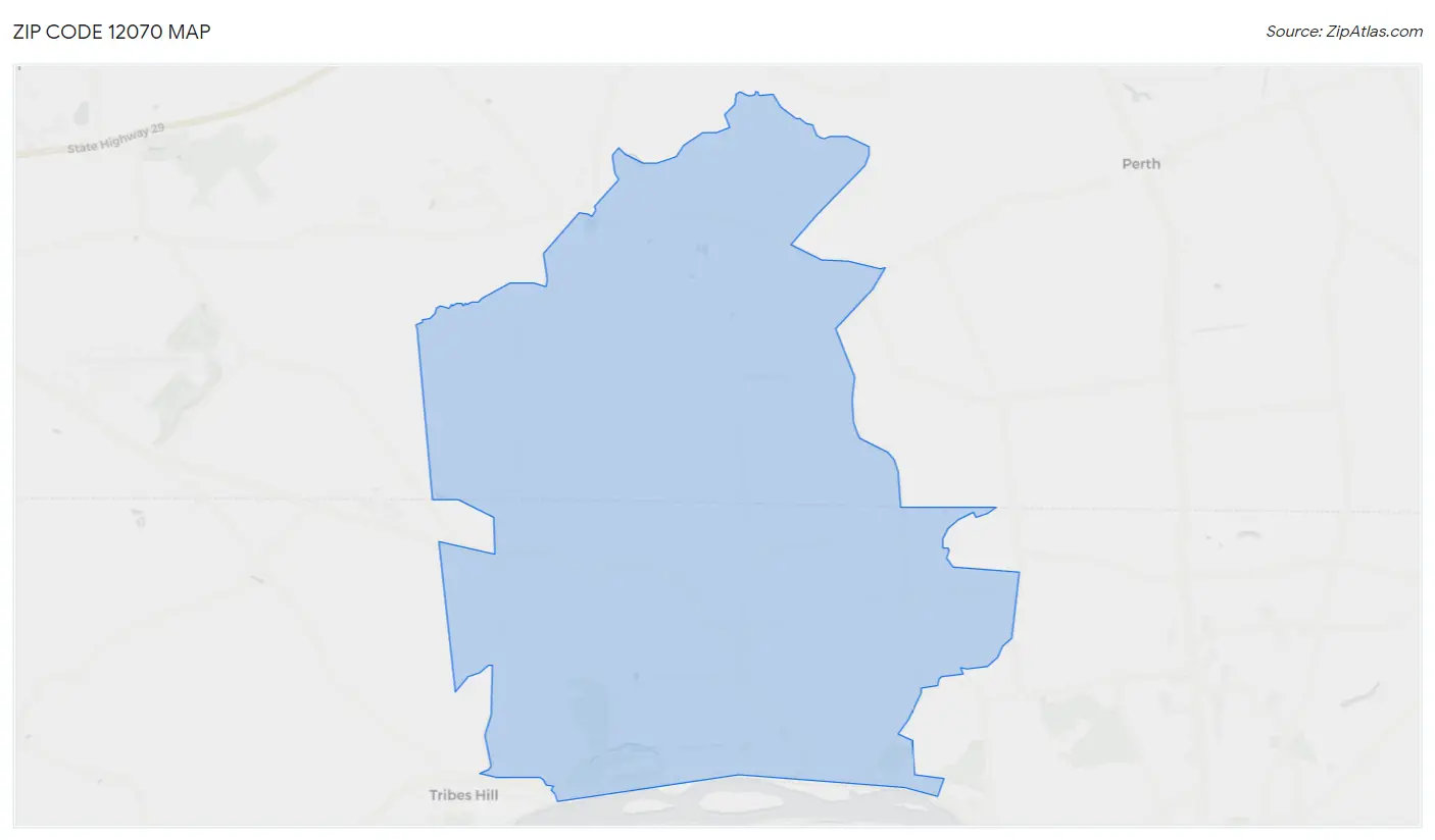 Zip Code 12070 Map