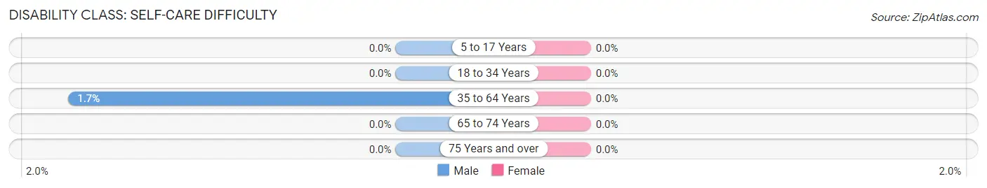 Disability in Zip Code 12121: <span>Self-Care Difficulty</span>