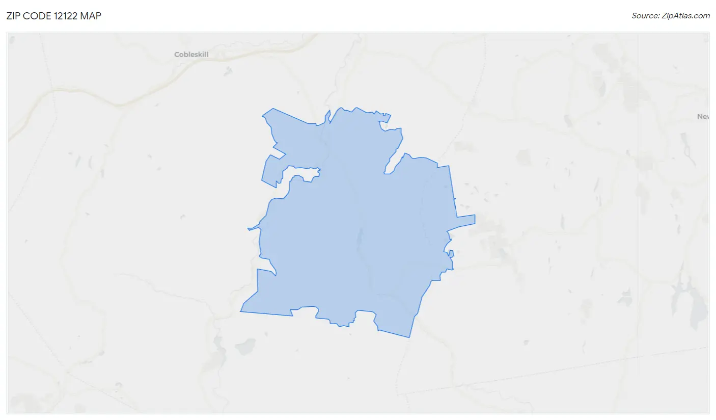 Zip Code 12122 Map