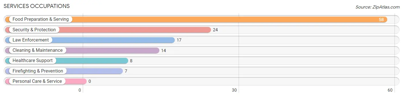 Services Occupations in Zip Code 12125