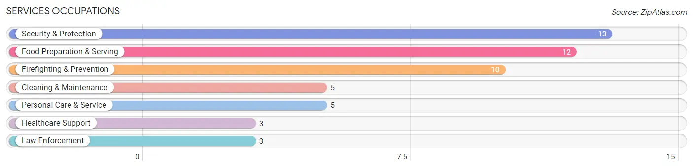 Services Occupations in Zip Code 12151