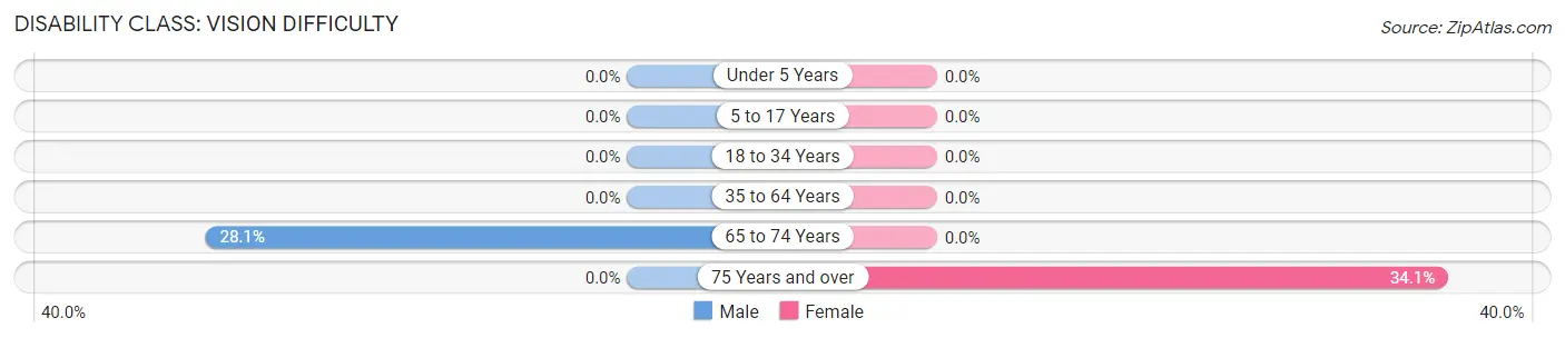 Disability in Zip Code 12169: <span>Vision Difficulty</span>