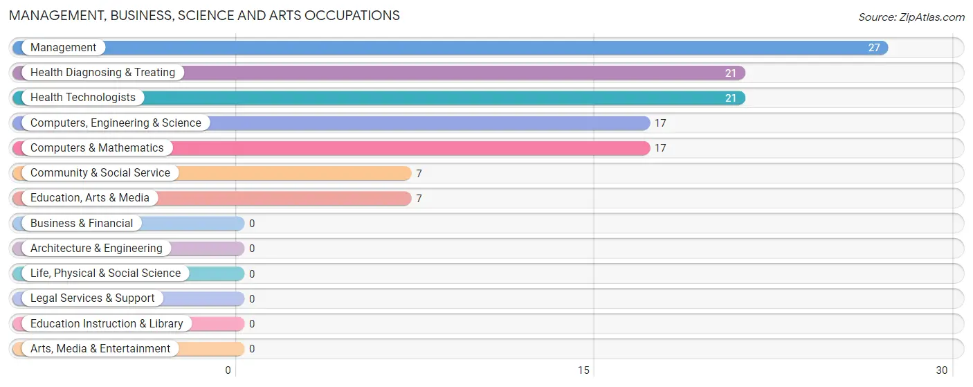 Management, Business, Science and Arts Occupations in Zip Code 12174