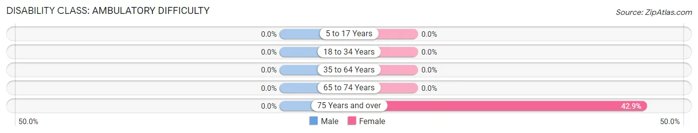 Disability in Zip Code 12176: <span>Ambulatory Difficulty</span>