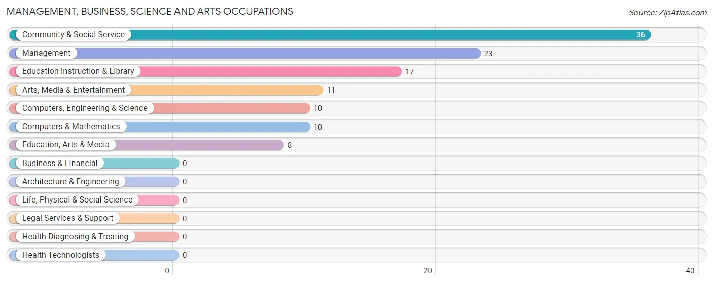 Management, Business, Science and Arts Occupations in Zip Code 12190