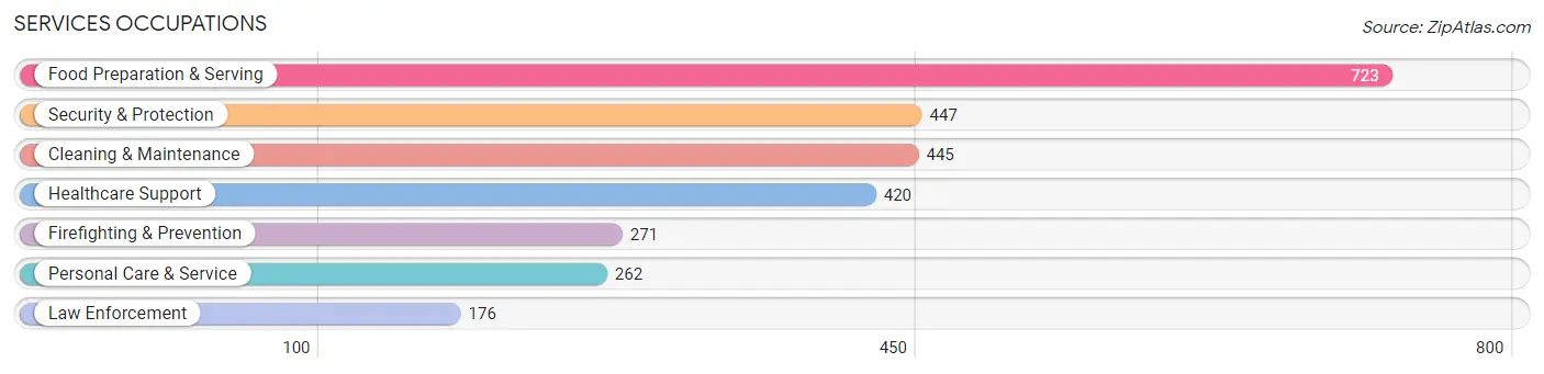 Services Occupations in Zip Code 12203