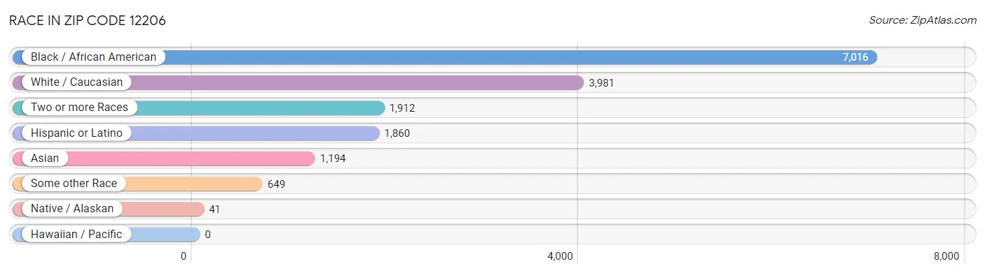 Race in Zip Code 12206