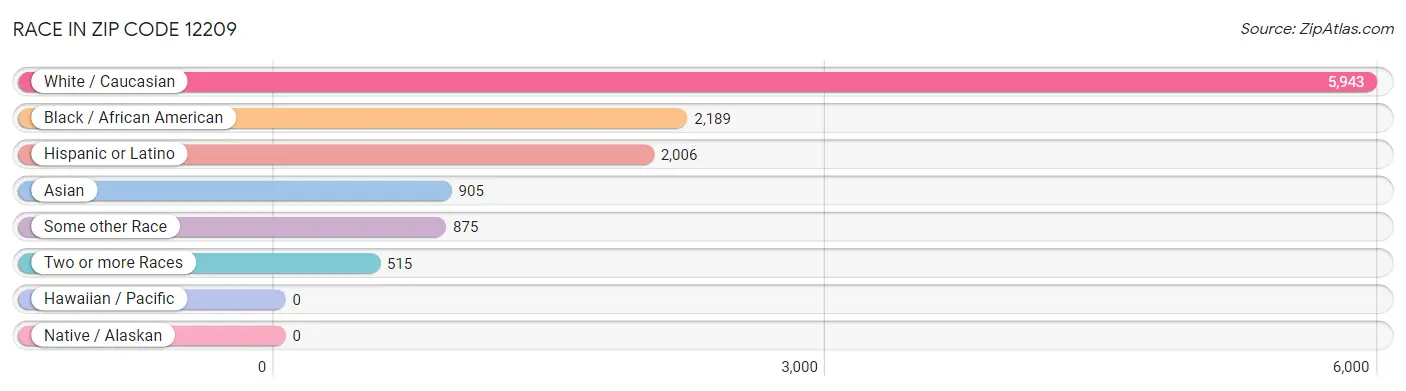 Race in Zip Code 12209