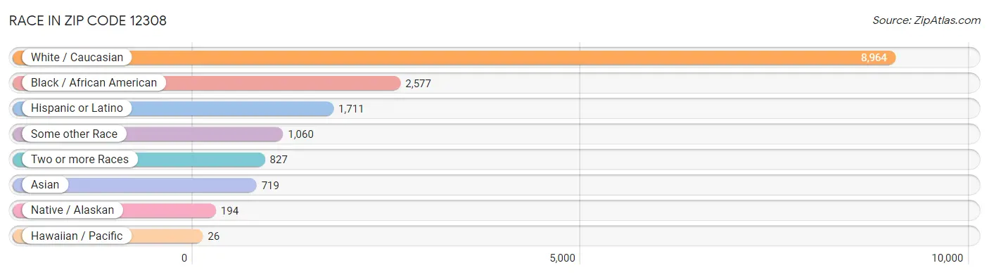 Race in Zip Code 12308