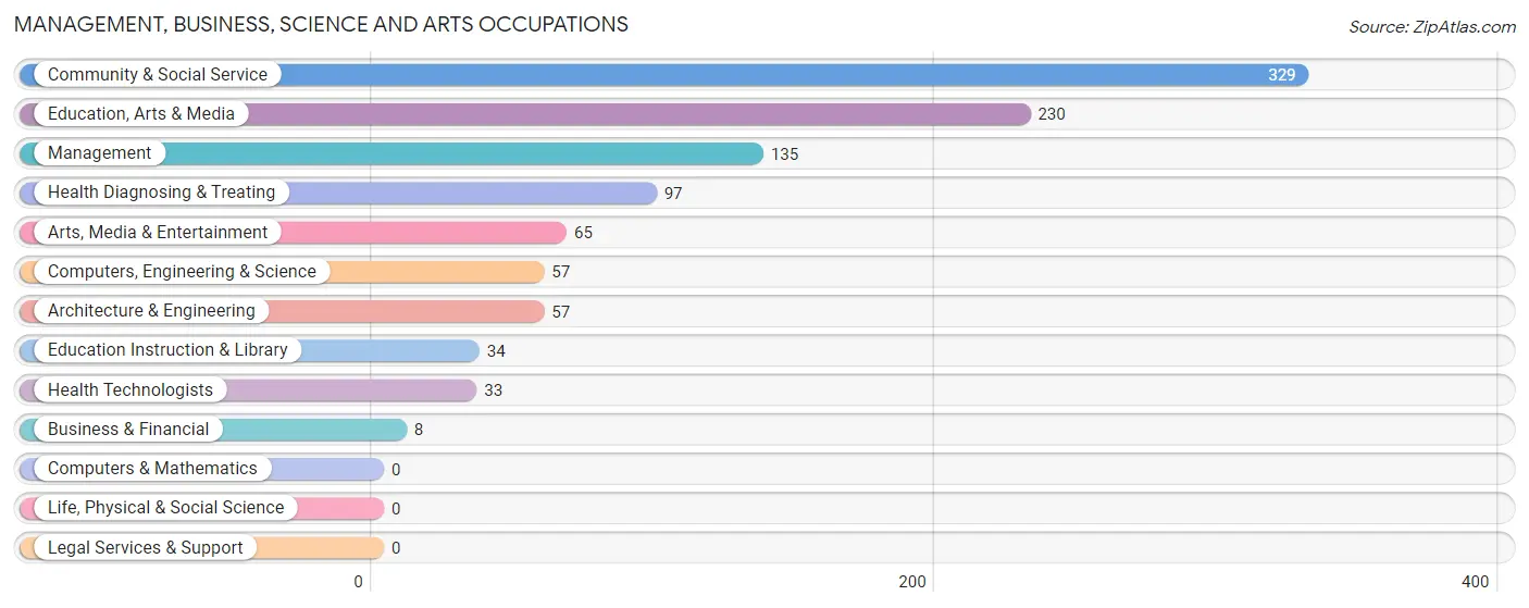 Management, Business, Science and Arts Occupations in Zip Code 12413