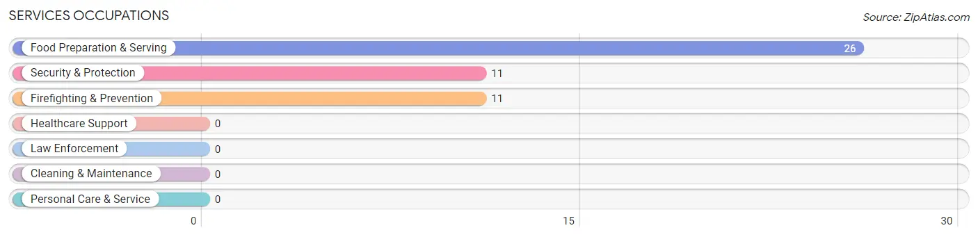 Services Occupations in Zip Code 12432