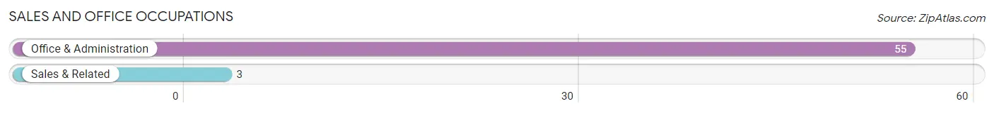 Sales and Office Occupations in Zip Code 12435