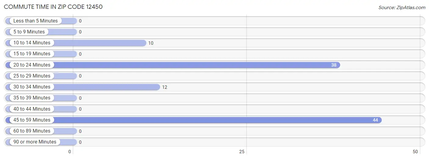 Commute Time in Zip Code 12450