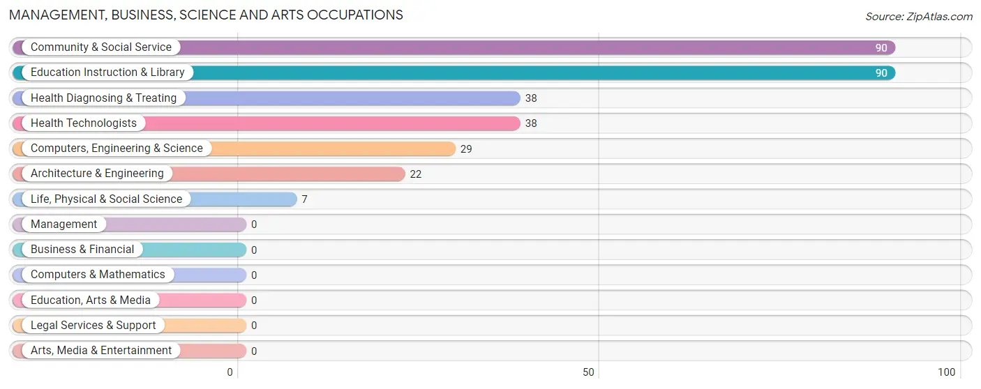 Management, Business, Science and Arts Occupations in Zip Code 12473