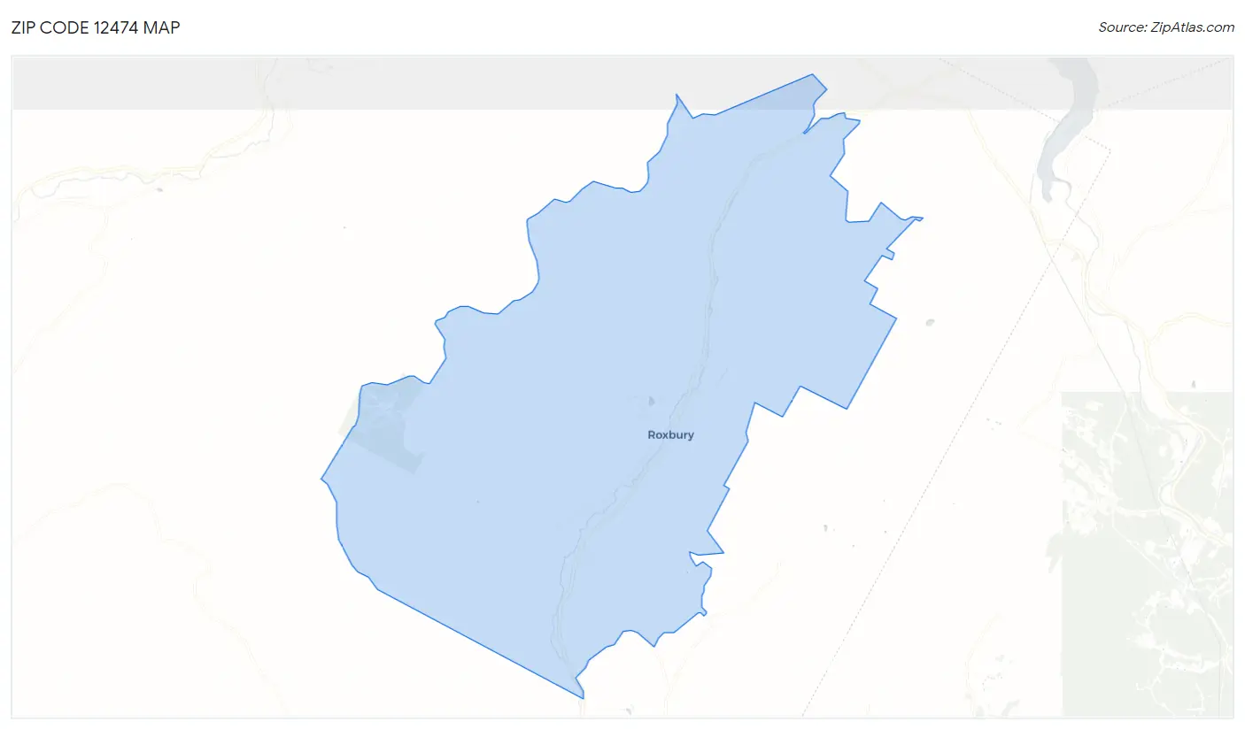 Zip Code 12474 Map