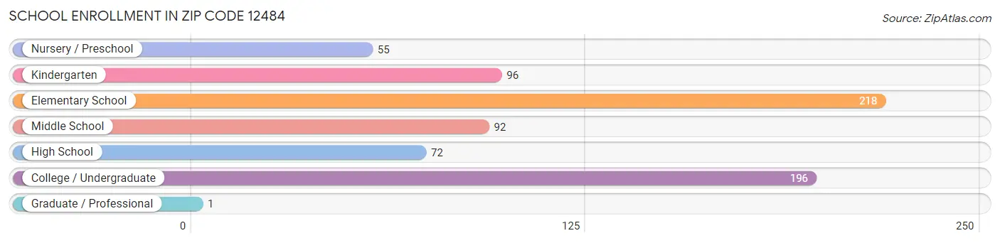 School Enrollment in Zip Code 12484