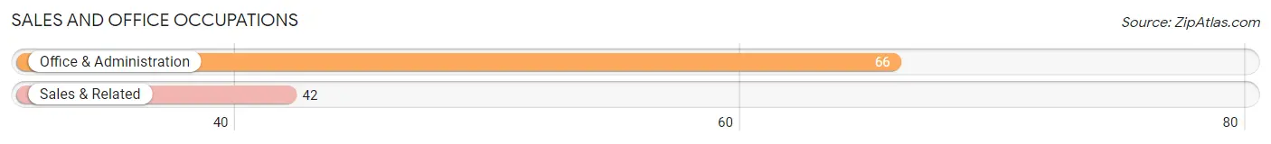 Sales and Office Occupations in Zip Code 12496