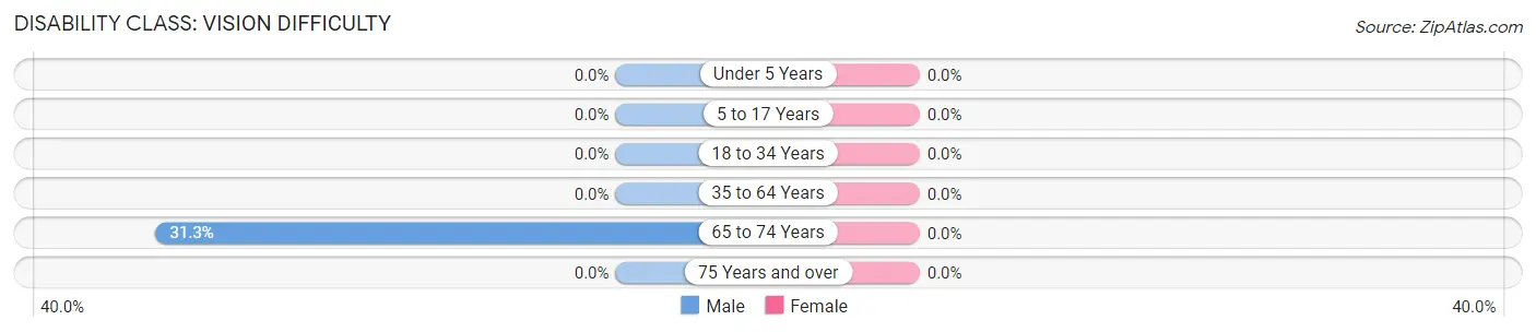 Disability in Zip Code 12507: <span>Vision Difficulty</span>