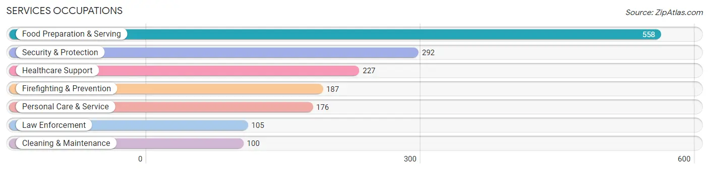 Services Occupations in Zip Code 12538