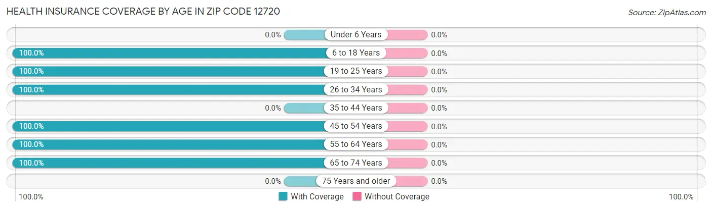 Health Insurance Coverage by Age in Zip Code 12720