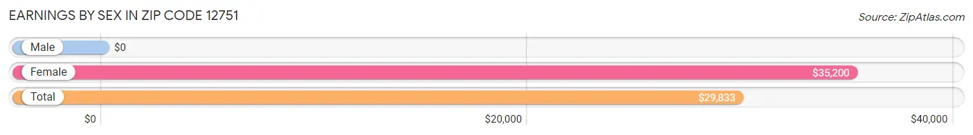 Earnings by Sex in Zip Code 12751