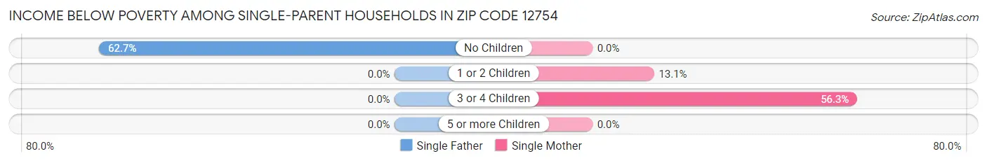 Income Below Poverty Among Single-Parent Households in Zip Code 12754