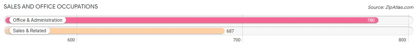Sales and Office Occupations in Zip Code 12801