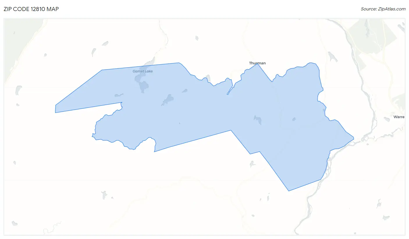 Zip Code 12810 Map