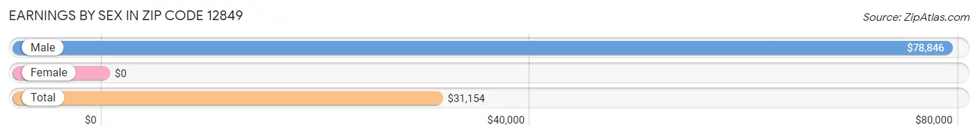 Earnings by Sex in Zip Code 12849