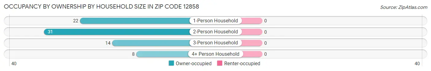 Occupancy by Ownership by Household Size in Zip Code 12858
