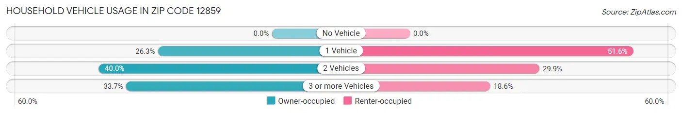 Household Vehicle Usage in Zip Code 12859