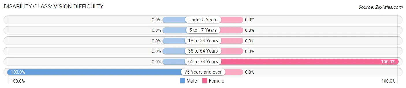 Disability in Zip Code 12886: <span>Vision Difficulty</span>