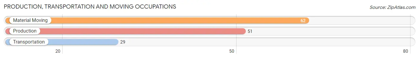 Production, Transportation and Moving Occupations in Zip Code 12919