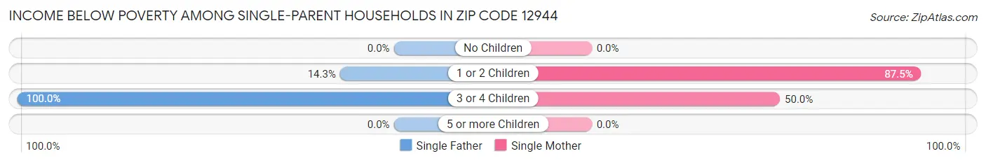 Income Below Poverty Among Single-Parent Households in Zip Code 12944