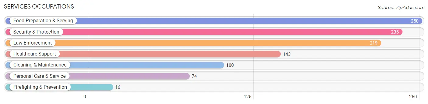 Services Occupations in Zip Code 12953