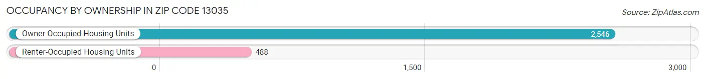 Occupancy by Ownership in Zip Code 13035