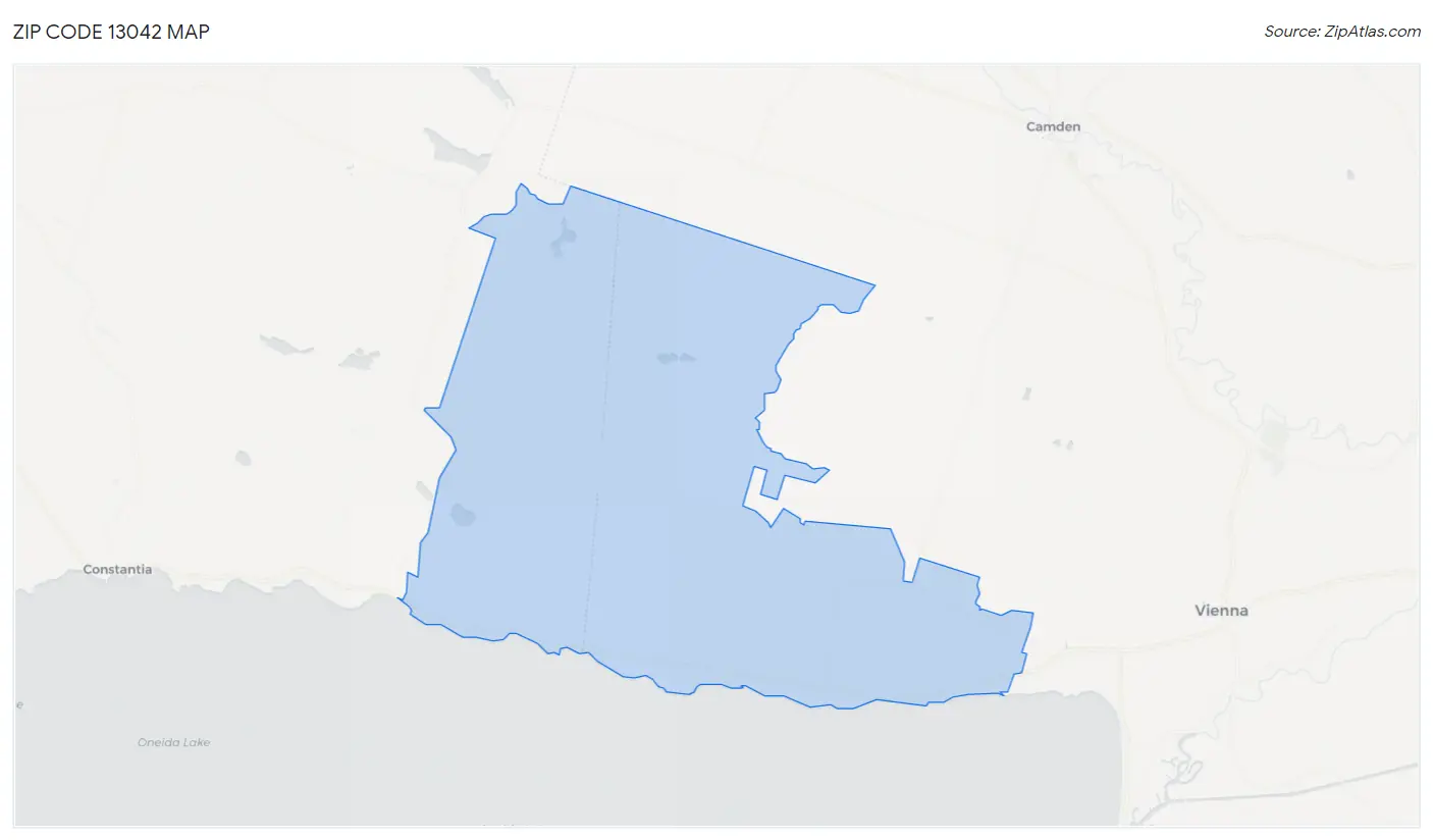 Zip Code 13042 Map