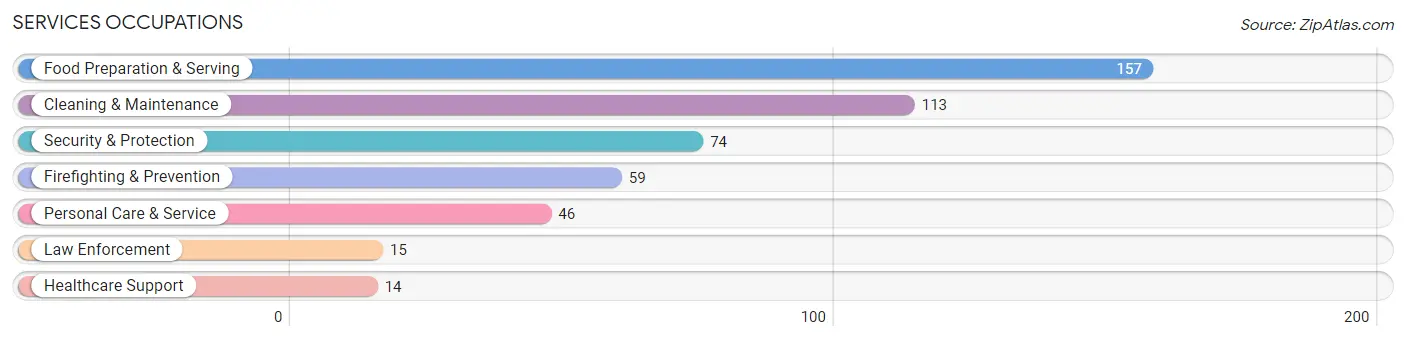 Services Occupations in Zip Code 13082