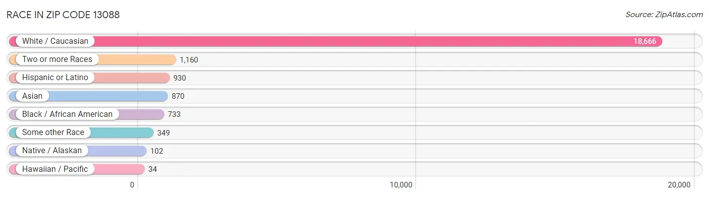 Race in Zip Code 13088