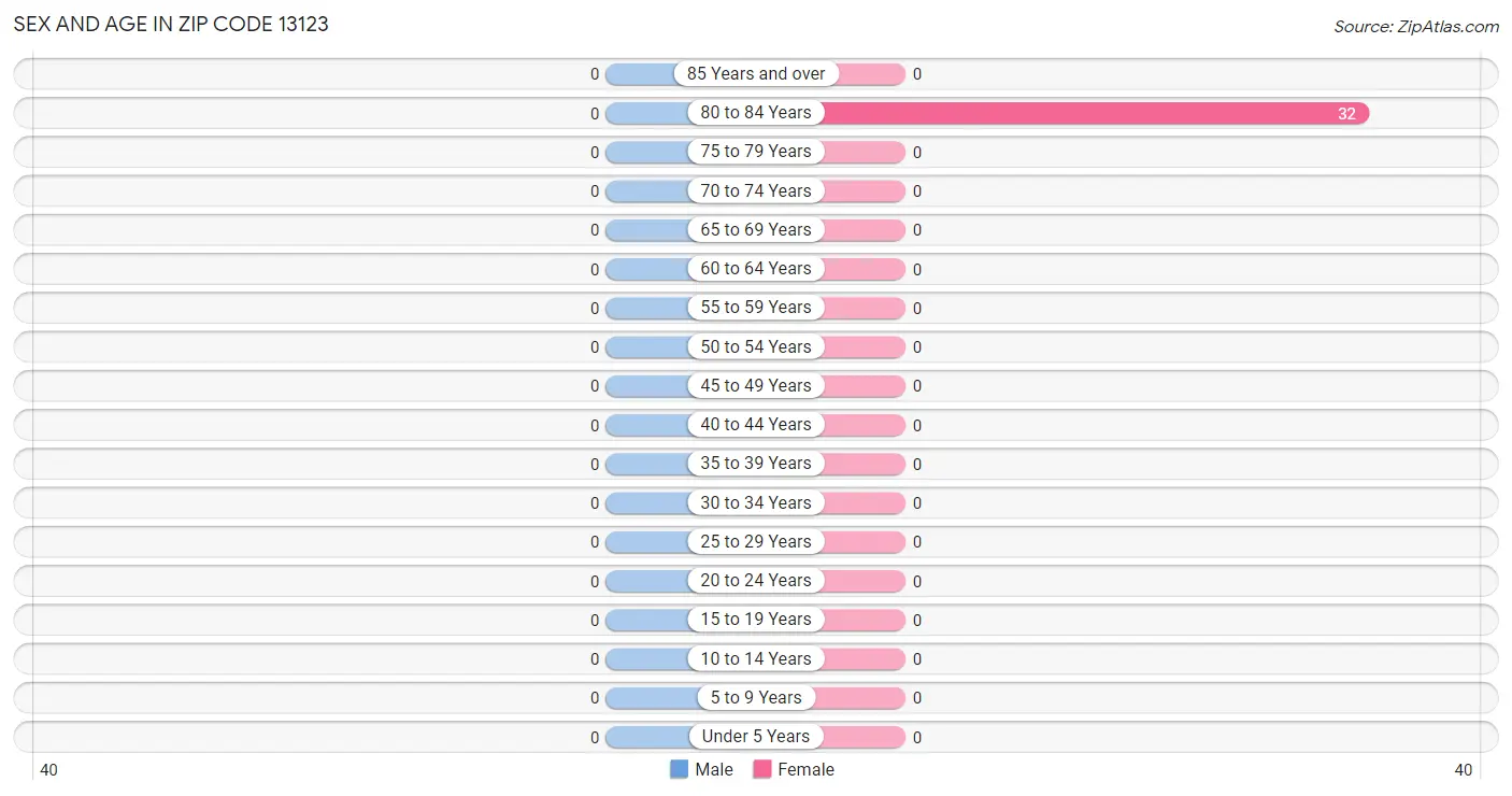 Sex and Age in Zip Code 13123