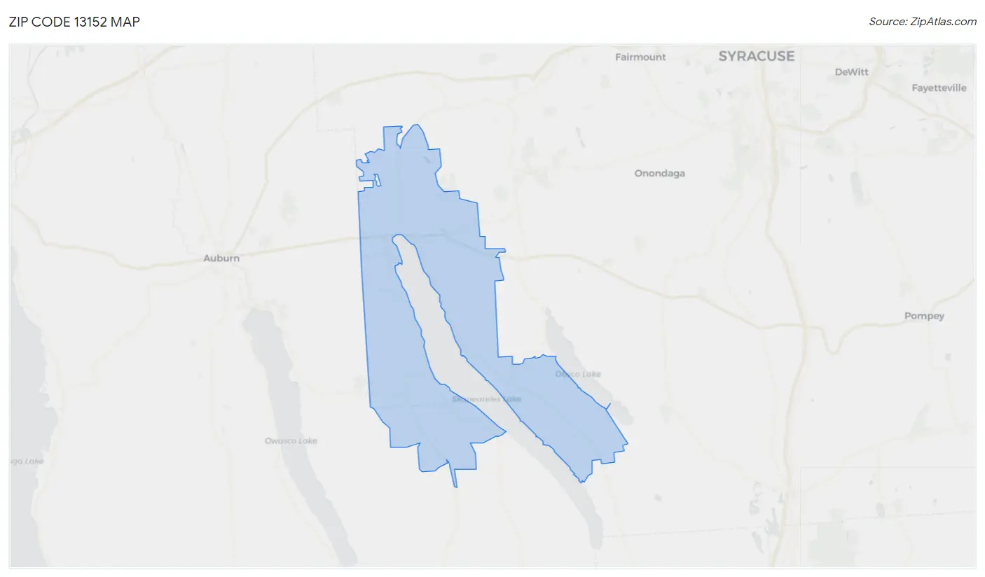 Zip Code 13152 Map