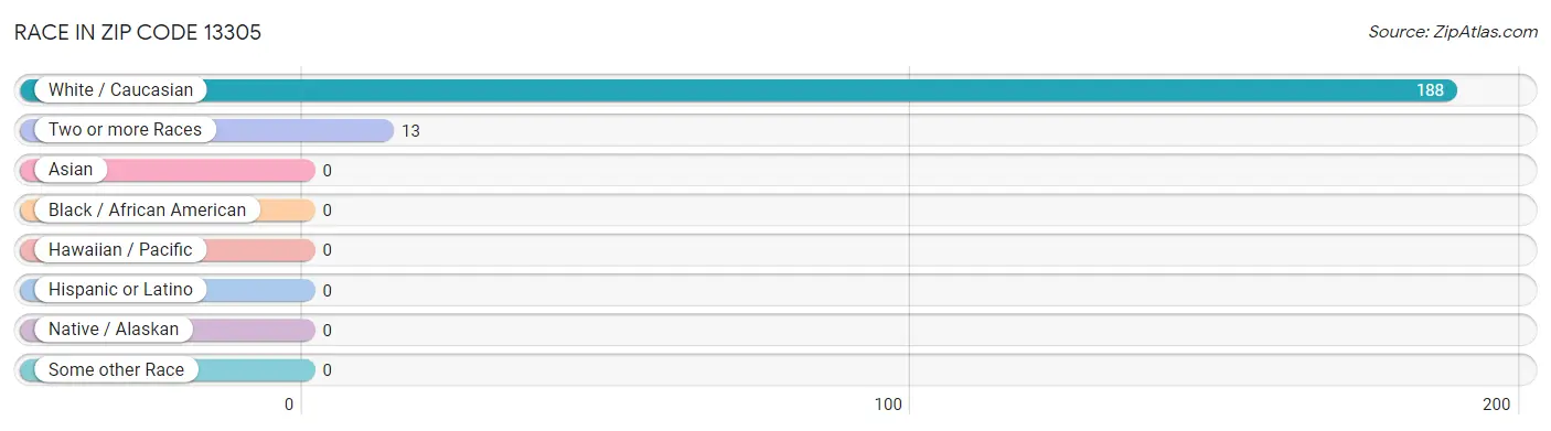 Race in Zip Code 13305