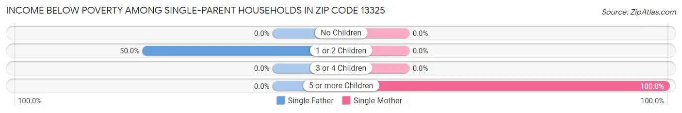 Income Below Poverty Among Single-Parent Households in Zip Code 13325