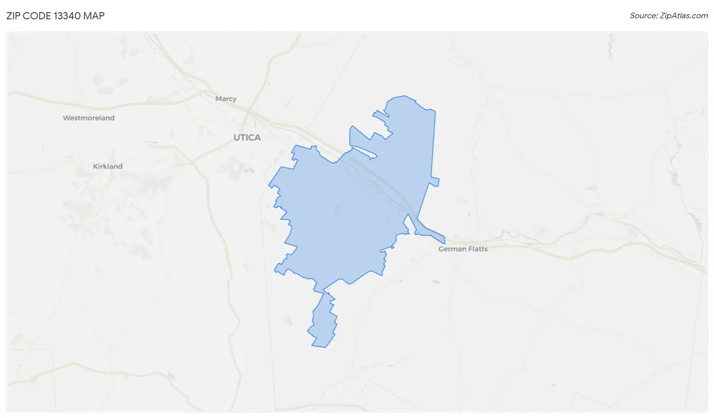 Zip Code 13340 Map