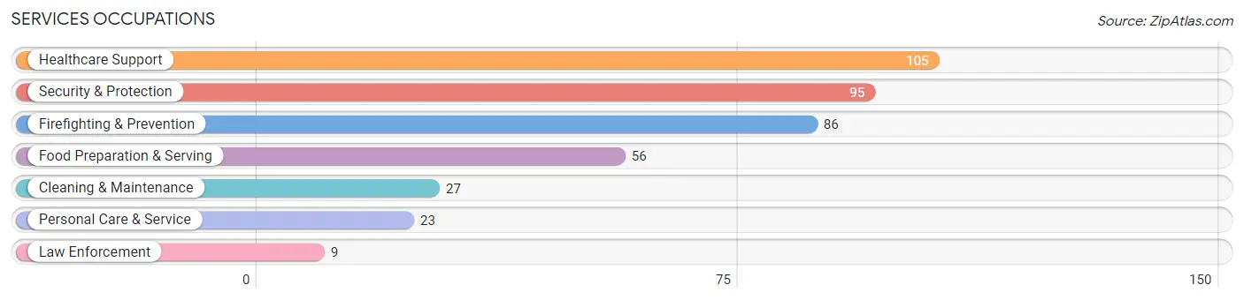 Services Occupations in Zip Code 13363