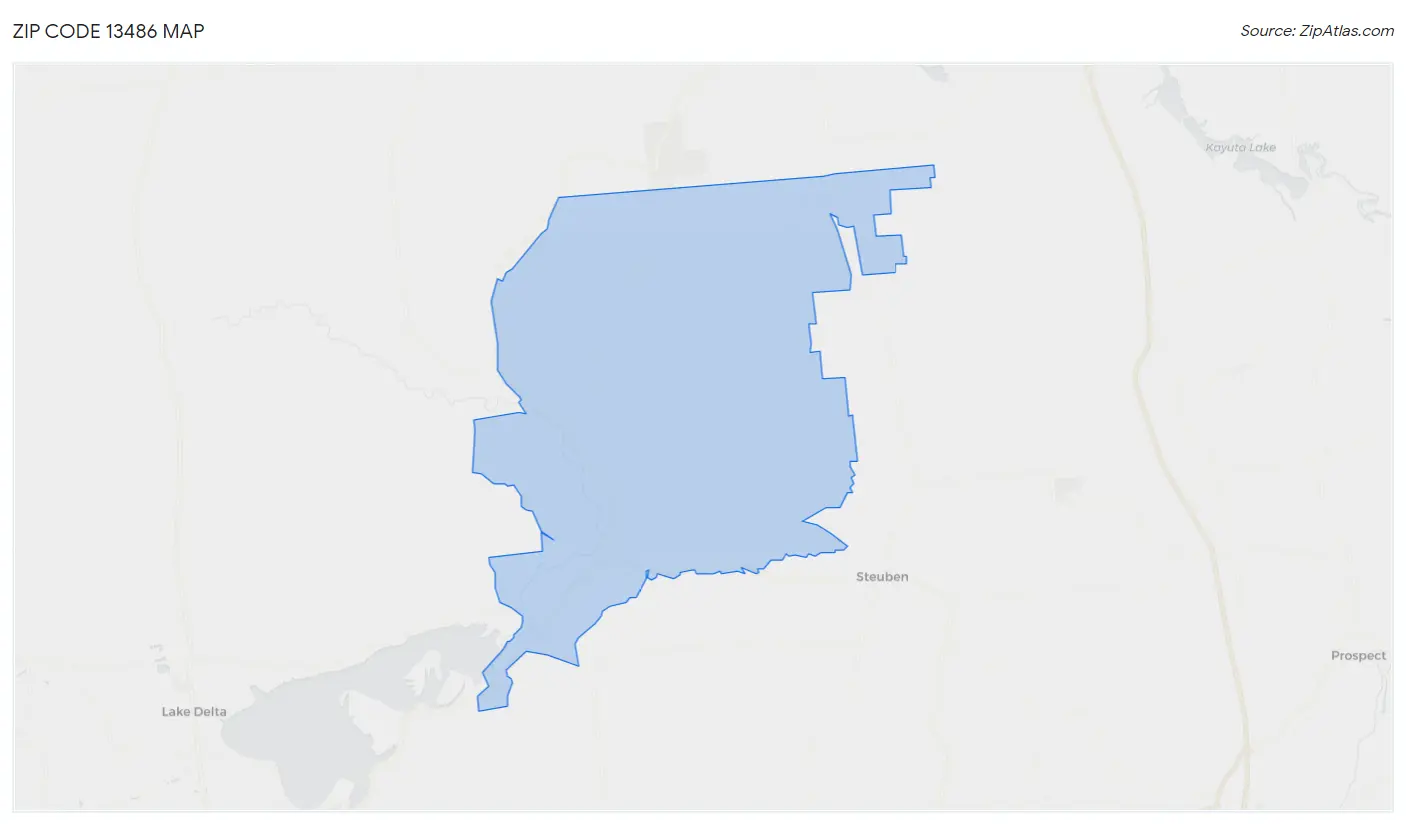 Zip Code 13486 Map