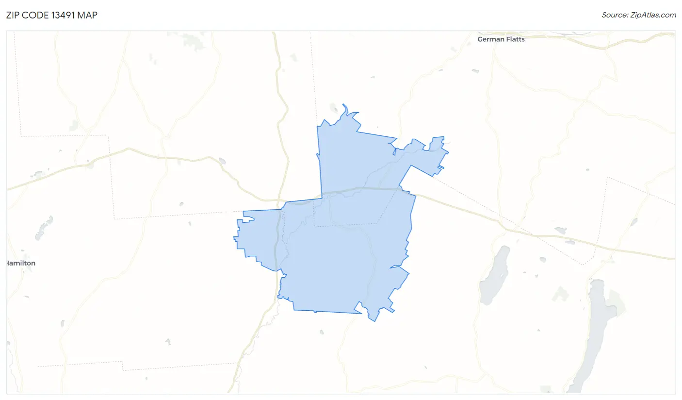 Zip Code 13491 Map