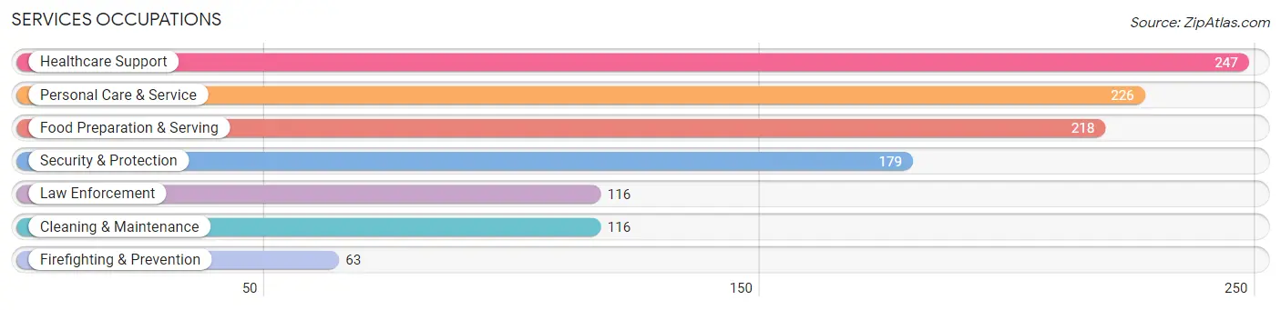 Services Occupations in Zip Code 13492