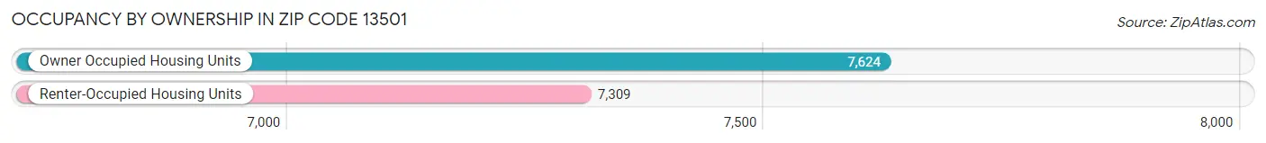 Occupancy by Ownership in Zip Code 13501