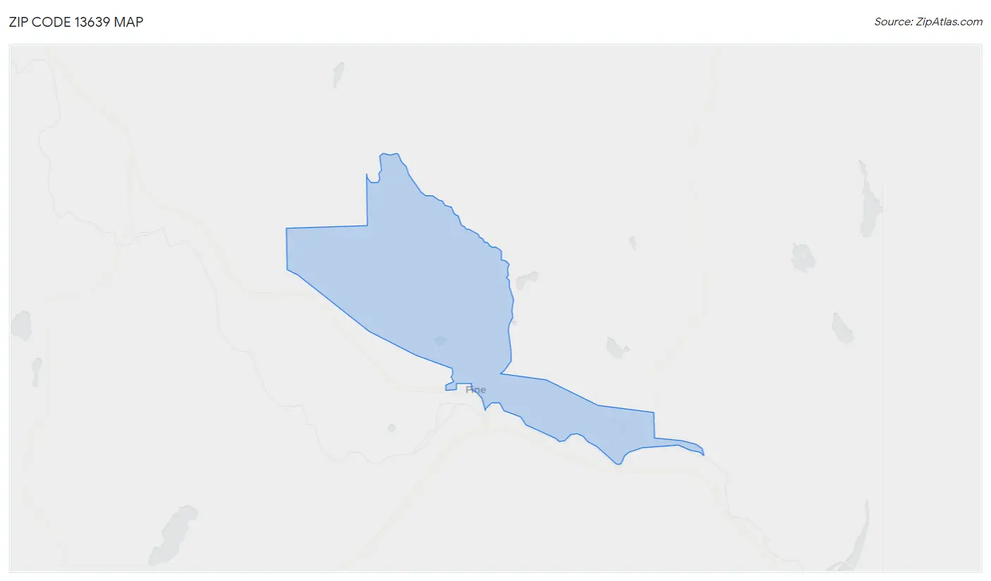 Zip Code 13639 Map